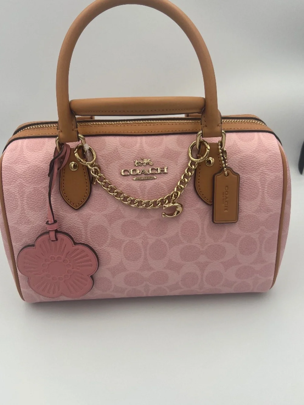 Rowan Satchel Bag In Signature Canvas With Charms
